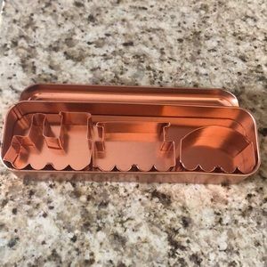 Copper train cookie cutters
